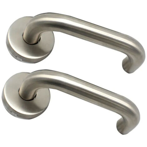 Maniglia per porta ignifuga in robusto e sicuro acciaio inossidabile 304 per porte interne ed esterne.