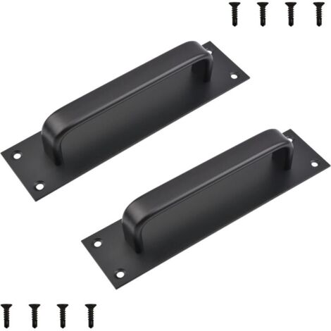 Maniglia per porta in due parti: 200 mm, per porte scorrevoli pesanti (cucina e mobili)