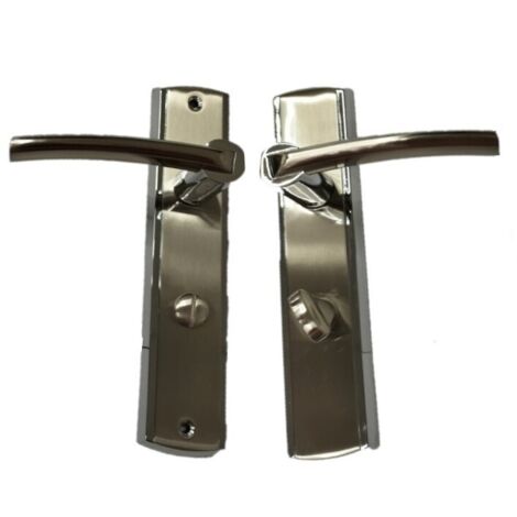 Maniglia per porta interna PRESTIGE cromata/satinata per WC