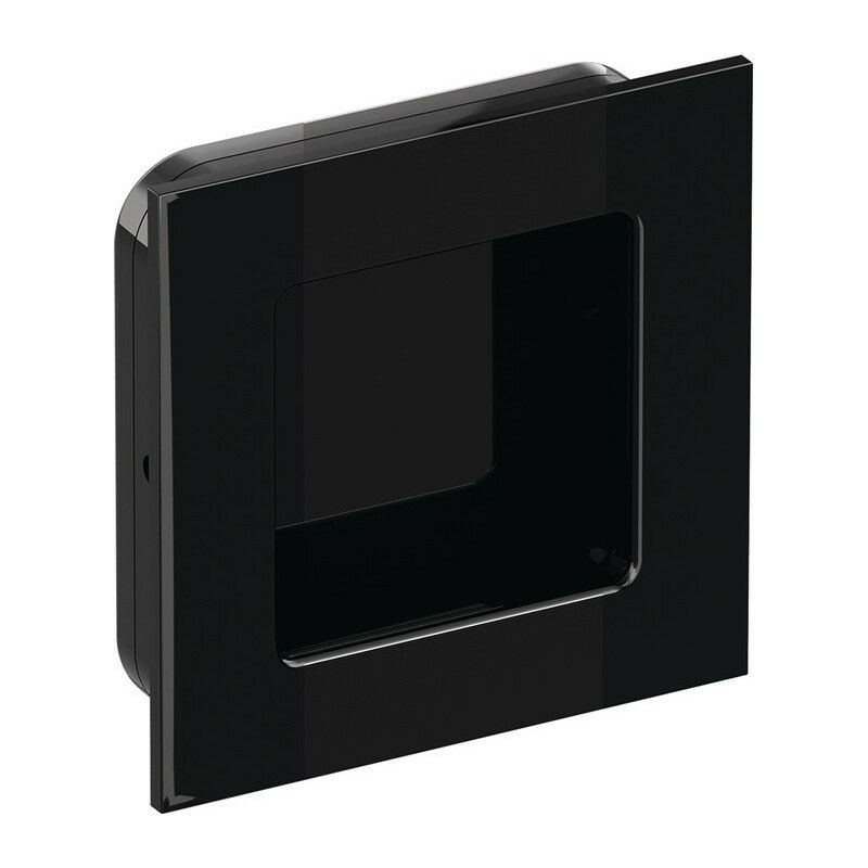 Image of Hewi - Maniglia per porta scorrevole 544.60 PA90 nero profondo lucido quadrato.f.HLT L.60mm P.60mm