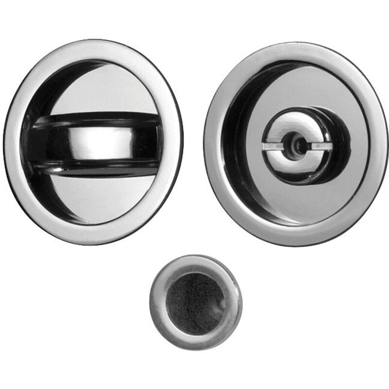 Idroweb - kit maniglie x porte scorr. c/nott cromo...