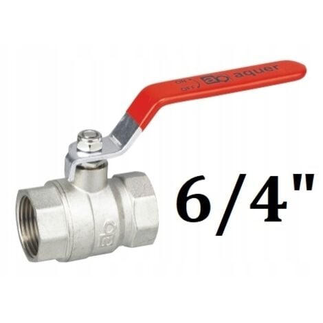 3047 134B VALVOLA GIALLA A SFERA 3/4' C/MANIGLIA BLU E CALOTTA MOBILE 1' ATT. F-F FAR - Foto 3