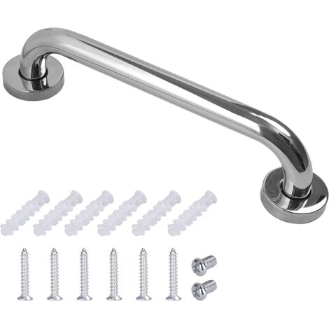 Maniglia per vasca da bagno in acciaio inossidabile per WC, WC per anziani/disabili/bambini/incinte, 30 cm