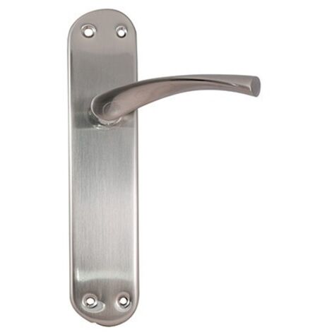 MANIGLIA PIASTRA LUNGA OTTONE SATINATO SET