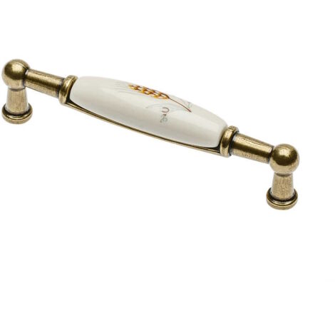 Maniglia Porcellana Mm.96  Mobili Arte Povera In Stile Spiga  Maniglietta F10