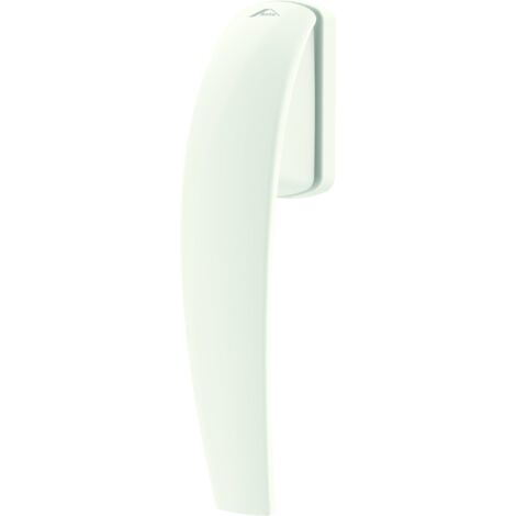 Maniglia Roto Swing standard con logo, bianco traffico, lunghezza perno 43 mm