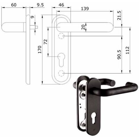 Maniglia Serr.Tagliafuoco Pz 2 032415 Iseo