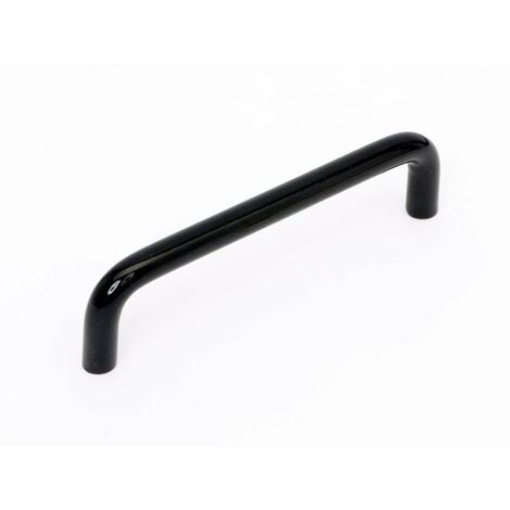 Maniglia sottile in metallo nero E 64 mm