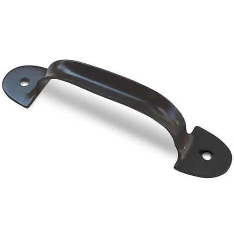 MANIGLIA STAMPATA VERNICIATO 135MM NERO """IBFM 71"""