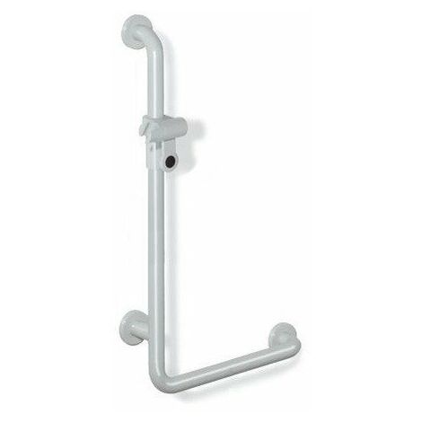 Maniglia supporto angolare SERIE 801 perpendicolare 1,25 m con supporto doccia antracite