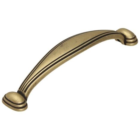 Maniglia UR10, patina su ottone, 96 mm