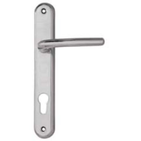 Maniglia vega con placca foro yale in zama finit. ott. cromo satinato - mm.90 foro yale 2 coppia Cottali