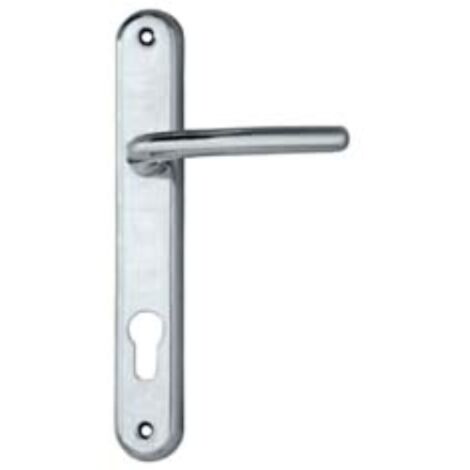 Maniglia vega con placca foro yale in zama finitura ottone cromato - mm.90 foro yale 2 pezzi Cottali