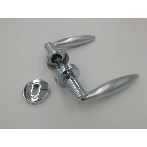 MANIGLIA V&V WEST H1015R8 CROMO-CROMOSATINATO (E)