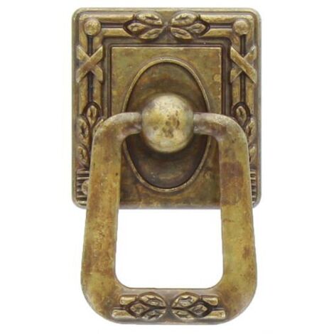 MANIGLIA ZAMA 12060 33X55 MM OTTONE ANTICATO 25 PZ