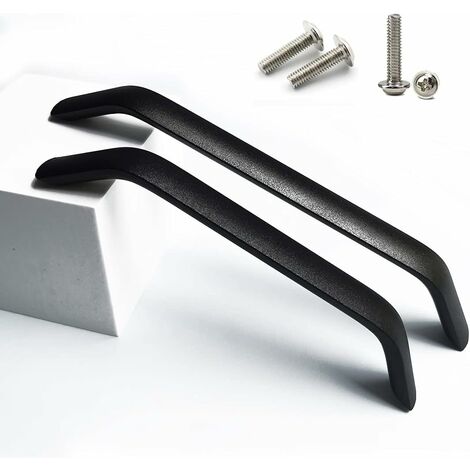 Maniglie e pomelli per cassetti Maniglie per porte dell'armadio da cucina Maniglie per armadi Cassetto per camera da letto Mobili interasse nero 2 pezzi 192 mm
