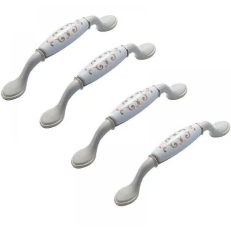 maniglie in ceramica per mobili (96 mm), maniglie per mobili da cucina, maniglie per porte di mobili, maniglie per porte di mobili da cucina in lega di zinco.