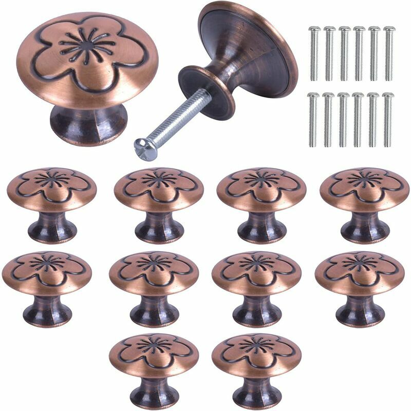 Maniglie per armadietti, 12 maniglie a fungo retrò...