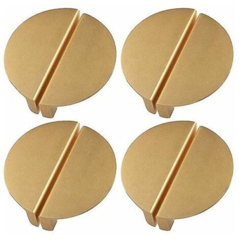 Maniglie per cassetti color oro champagne, pomelli a mezzaluna da 2,5 pollici
