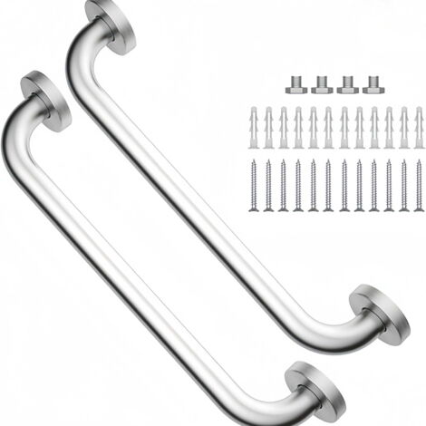 Maniglie per doccia in due pezzi, maniglie per bagno in acciaio inox, maniglie per doccia, maniglie per vasca da bagno