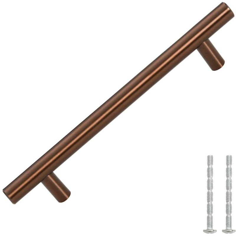 Maniglie per Mobili 10pz Bronzo 128mm in Acciaio