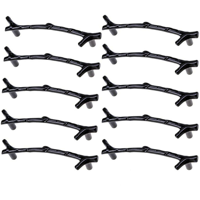 10 Pcs Maniglie Mobili Forma di Ramo Maniglia