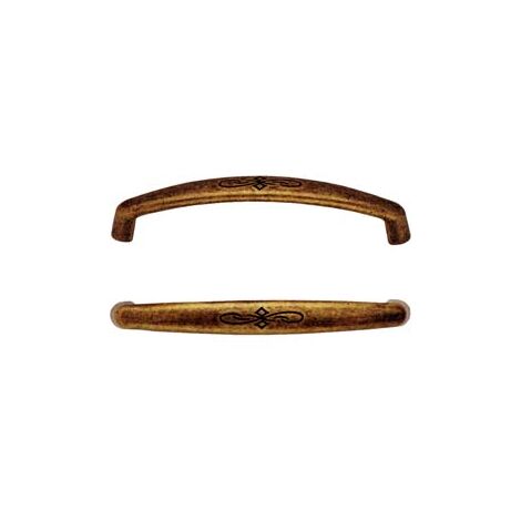 MANIGLIE PER MOBILI FISSE MOD.15130 IN ZAMA FLORENCE- - mm. 73x9h. - interfori mm.64 - 5 pezzi METALSTYLE