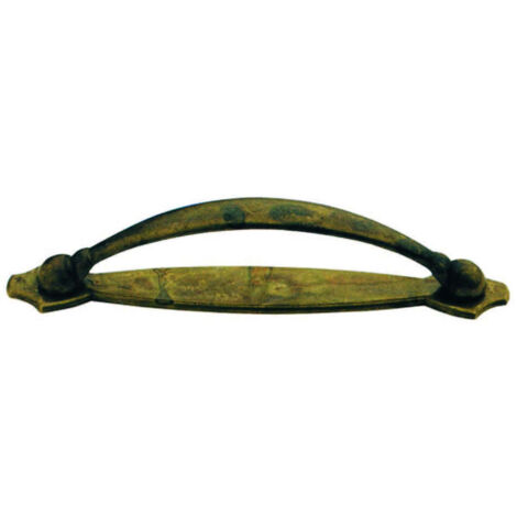 Maniglie per mobili fisse mod.18900 in ottone anticato - Specifiche: mm  89x18h. interfori mm 64 - 5 pz