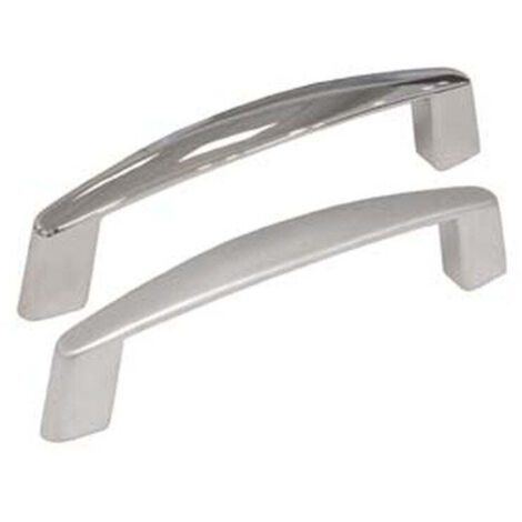 Maniglie per mobili fisse mod.un17-18 in zama - Interfori: mm 128 - 5 pz - Materiale: Cromo Opaco