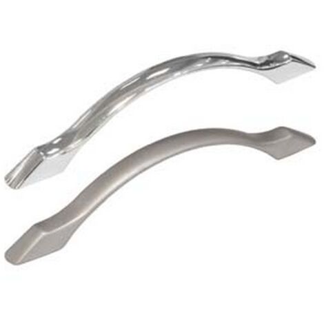 Maniglie per mobili fisse mod.ur28 in zama - Interfori: mm 96 - 5 pz - Materiale: Cromo Opaco