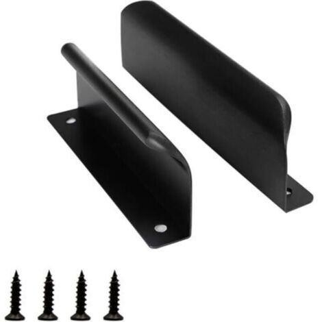 maniglie per porte scorrevoli, 120 mm, nere, per mobili, cassetti e armadi, porte per balconi.