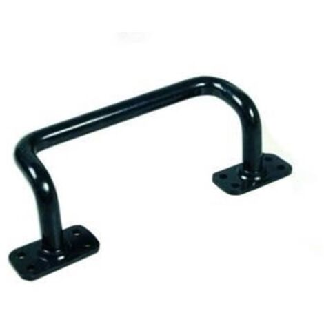 MANIGLIE PER PORTONI SCORREVOLI mm.180 tipo piegato PZ 1 NERA    FER 158985