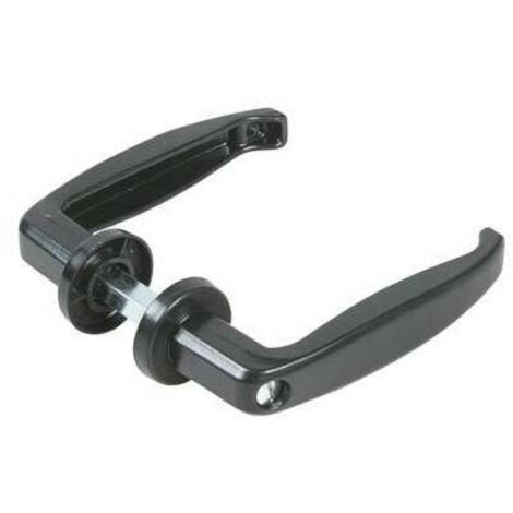 MANIGLIE X PORTA METALLO 355 COMBI - ZAMA VERN NERA VITE IN TESTA MM 25/33 Q8 - 10 pezzi