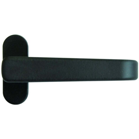 Maniglietta in alluminio verniciato nero - mm.118x34h. - 5 pz
