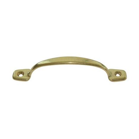 MANIGLIETTA OTTONE X MOBILI - LUCIDO I.MM 80- 10 pezzi