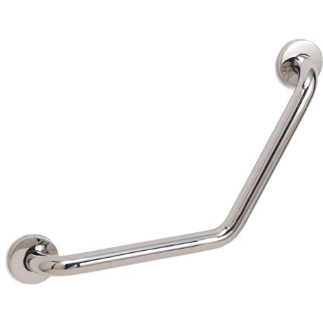 Maniglione 135° da muro in acciaio inox AISI 304 Gedy 5022 serie PROJECT Cromato