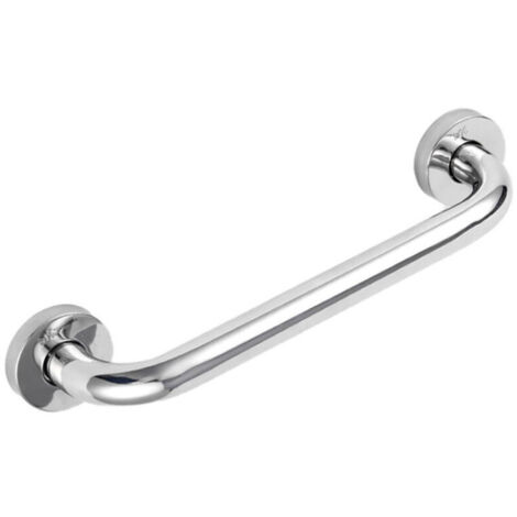 Maniglione di sicurezza a parete in acciaio inox per bagno, per disabili e anziani (30 cm)