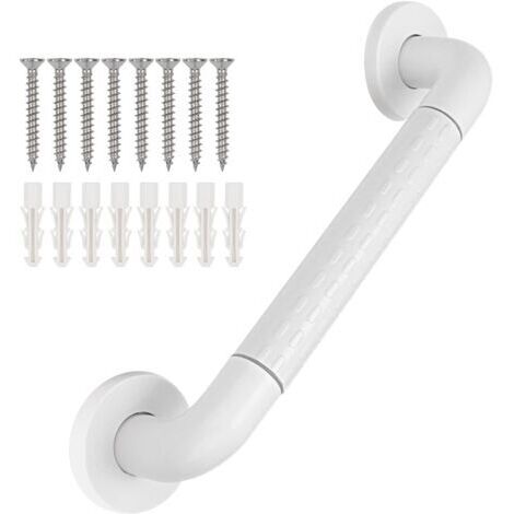 Maniglione di sicurezza in acciaio inox per doccia, per anziani, antiscivolo, per bagno, 40 cm