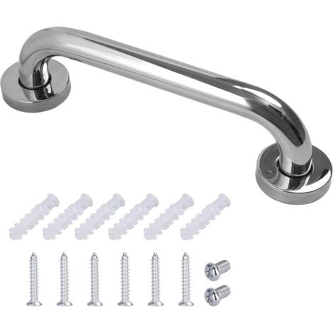 Maniglione di supporto in acciaio inox per bagno, vasca da bagno, WC, per anziani, disabili, bambini e donne in gravidanza, 25 cm