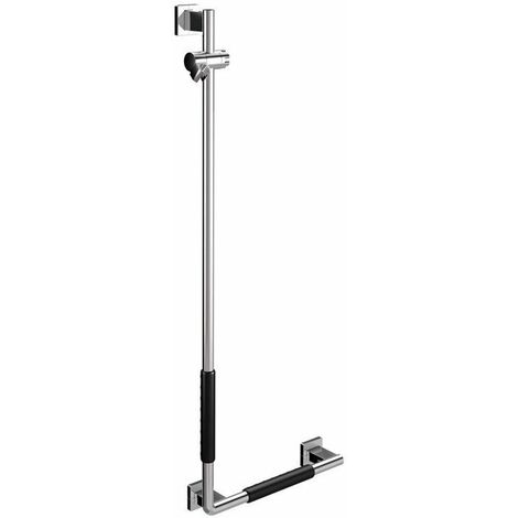 Maniglione per doccia destra SYSTEM 2. con rivestimento cromato/nero
