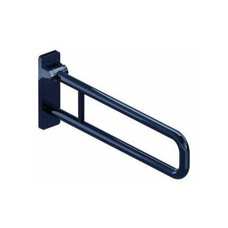 Maniglione WC SERIE 801 d : 33mm. Alu 700mm acciaio blu