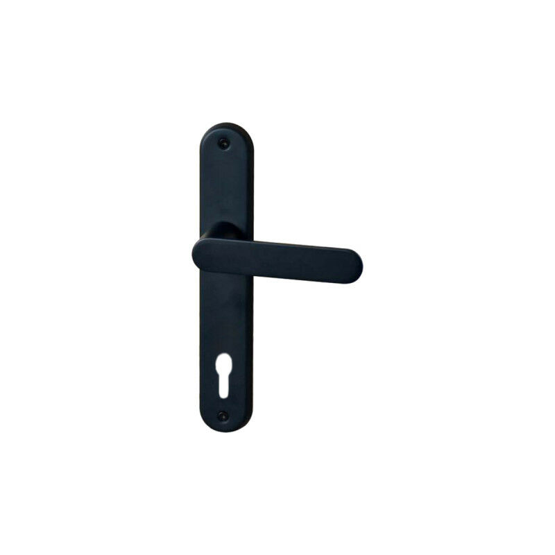 

Manija de la puerta en la placa de la llave clásica modelo Daphne - Terciopelo negro