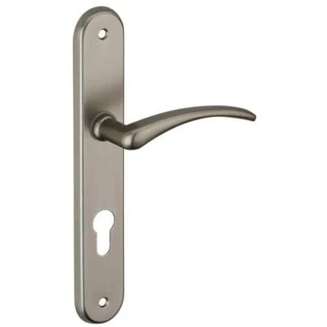 Manija de la puerta Selen, Al níquel satinado, E195, con agujero cilíndrico