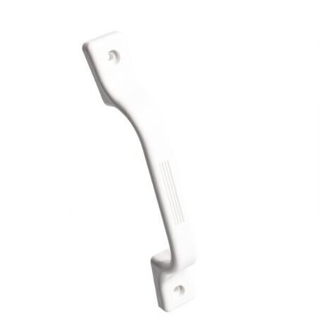 Manija de plástico blanca para puerta delantera de 9,25" para caravana, autocaravana, yate