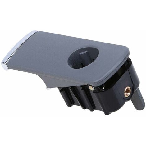 Manija de plástico para cerradura de guantera de coche con orificio de repuesto para Audi A4 8E B6 B7 8E1857131 - Gris