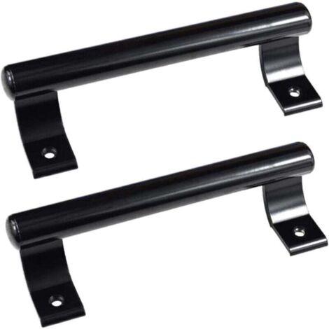 Manija de puerta corrediza de aluminio de 2 piezas de 8", manija de metal moderna para puertas de vidrio de balcón, puertas corredizas de baño, etc.