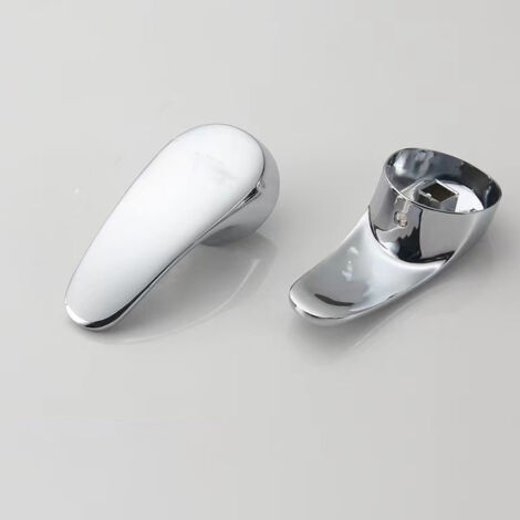Manija de repuesto única para grifo con tornillos, manijas para agua caliente y fría para grifos de cocina y baño / Aplicable a núcleo de válvula de 40 mm, 10 x 10 mm