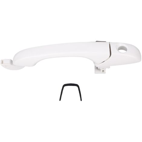Manija exterior de puerta para Dodge Grand Caravan y Chrysler Town & Country (lado izquierdo) - Plástico ABS blanco - Compatible con modelos 2008-2019