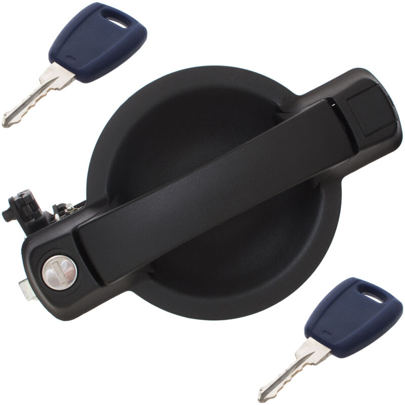 Manija exterior de puerta trasera Fiat Doblo I 00-10 + inserto de cerradura + juego de 2 llaves