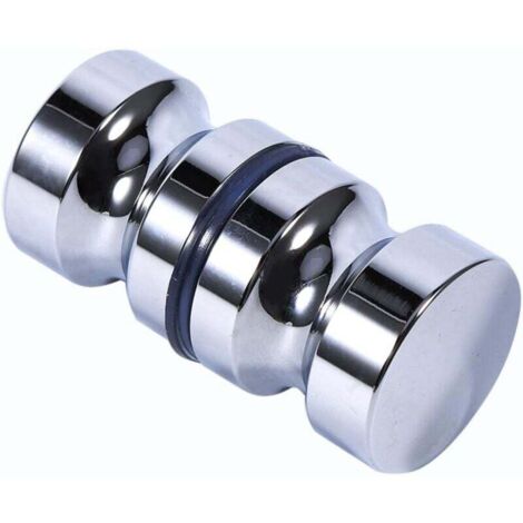Manija para puerta de ducha de baño KZQ, perilla de aleación de aluminio para puerta de vidrio, manija para gabinete con tornillos, reemplazo para puertas de vidrio